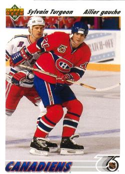 #579 Sylvain Turgeon - Montreal Canadiens - 1991-92 Upper Deck French Hockey