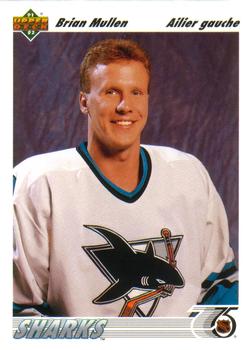 #57a Brian Mullen - San Jose Sharks - 1991-92 Upper Deck French Hockey