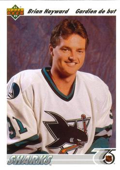 #59a Brian Hayward - San Jose Sharks - 1991-92 Upper Deck French Hockey