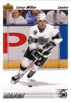 #604 Corey Millen - Los Angeles Kings - 1991-92 Upper Deck French Hockey