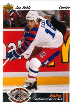 #616 Joe Sakic - Quebec Nordiques - 1991-92 Upper Deck French Hockey