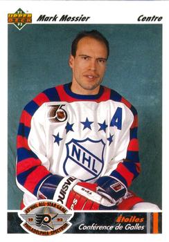 #620 Mark Messier - New York Rangers - 1991-92 Upper Deck French Hockey