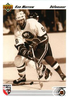 #637 Ken Morrow - New York Islanders - 1991-92 Upper Deck French Hockey