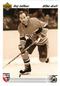 #638 Guy Lafleur - Montreal Canadiens - 1991-92 Upper Deck French Hockey