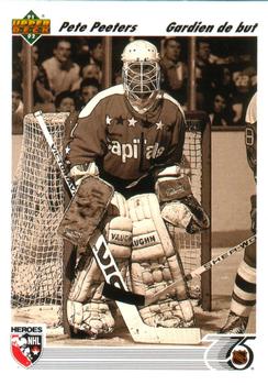 #642 Pete Peeters - Washington Capitals - 1991-92 Upper Deck French Hockey