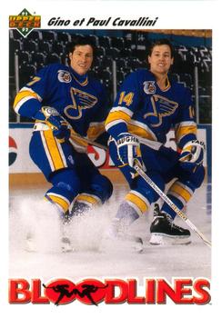 #646 Gino Cavallini / Paul Cavallini - St. Louisues - 1991-92 Upper Deck French Hockey
