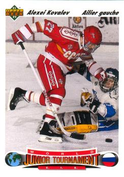 #655 Alexei Kovalev - CIS - 1991-92 Upper Deck French Hockey