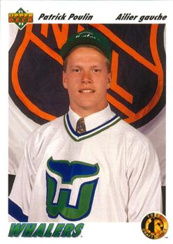 #65a Patrick Poulin - Hartford Whalers - 1991-92 Upper Deck French Hockey