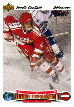 #661 Sandis Ozolinch - CIS - 1991-92 Upper Deck French Hockey