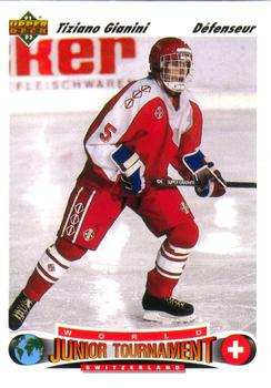 #670 Tiziano Gianini - Switzerland - 1991-92 Upper Deck French Hockey