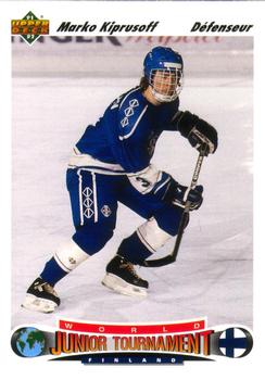 #671 Marko Kiprusoff - Finland - 1991-92 Upper Deck French Hockey