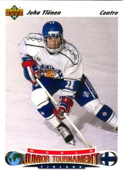 #673 Juha Ylonen - Finland - 1991-92 Upper Deck French Hockey