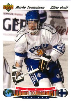 #675 Marko Tuomainen - Finland - 1991-92 Upper Deck French Hockey