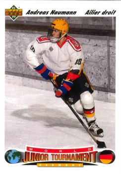 #678 Andreas Naumann - Germany - 1991-92 Upper Deck French Hockey