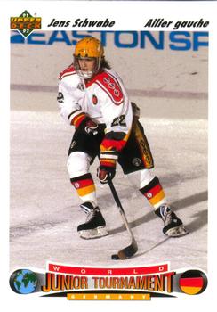 #680 Jens Schwabe - Germany - 1991-92 Upper Deck French Hockey