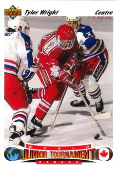 #686 Tyler Wright - Canada - 1991-92 Upper Deck French Hockey
