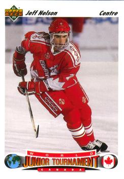 #689 Jeff Nelson - Canada - 1991-92 Upper Deck French Hockey