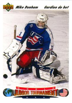 #693 Mike Dunham - USA - 1991-92 Upper Deck French Hockey