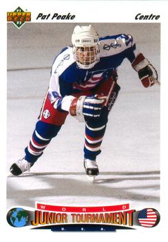 #697 Pat Peake - USA - 1991-92 Upper Deck French Hockey