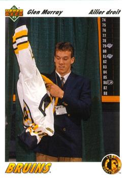 #69a Glen Murray - Boston Bruins - 1991-92 Upper Deck French Hockey