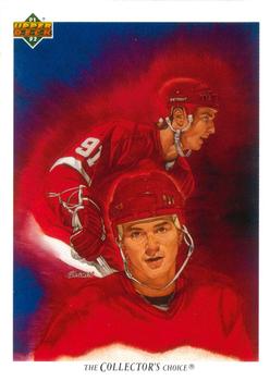 #82a Sergei Fedorov - Detroit Red Wings - 1991-92 Upper Deck French Hockey