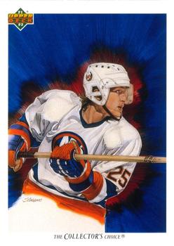 #89a David Volek - New York Islanders - 1991-92 Upper Deck French Hockey