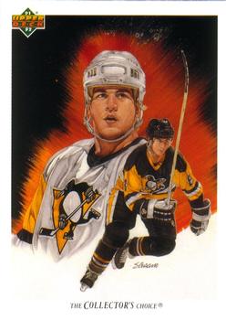 #92a Mark Recchi - Pittsburgh Penguins - 1991-92 Upper Deck French Hockey