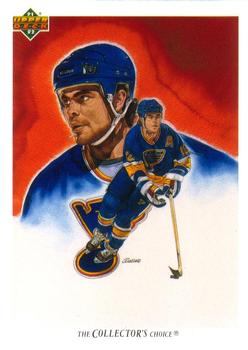 #94a Adam Oates - St. Louisues - 1991-92 Upper Deck French Hockey