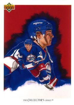 #99a Ed Olczyk - Winnipeg Jets - 1991-92 Upper Deck French Hockey