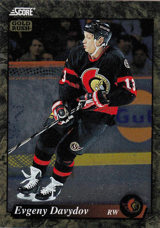 #499 Evgeny Davydov  - Ottawa Senators - 1993-94 Score - Gold Rush Hockey