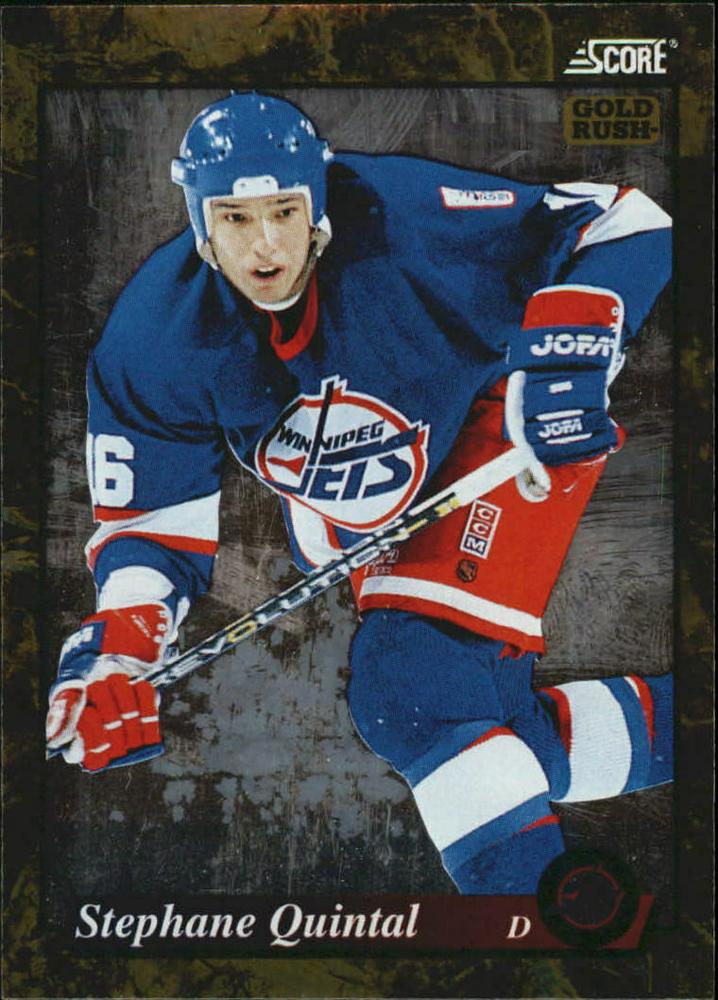 #509 Stephane Quintal  - Winnipeg Jets - 1993-94 Score - Gold Rush Hockey
