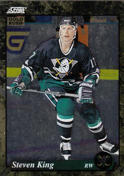 #514 Steven King  - Anaheim Mighty Ducks - 1993-94 Score - Gold Rush Hockey