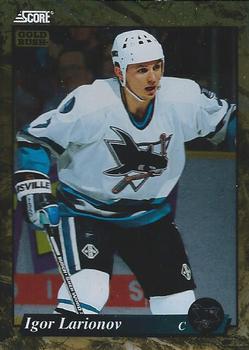#535 Igor Larionov  - San Jose Sharks - 1993-94 Score - Gold Rush Hockey