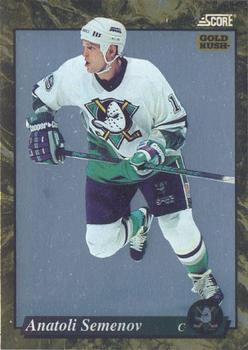 #536 Anatoli Semenov  - Anaheim Mighty Ducks - 1993-94 Score - Gold Rush Hockey