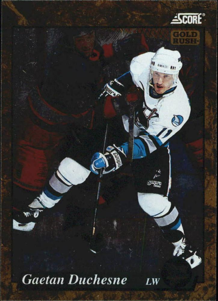 #545 Gaetan Duchesne  - San Jose Sharks - 1993-94 Score - Gold Rush Hockey