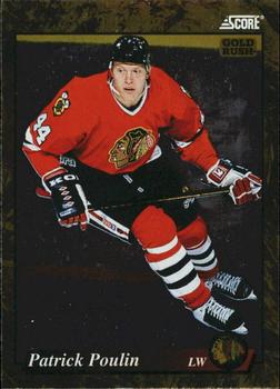 #571 Patrick Poulin  - Chicago Blackhawks - 1993-94 Score - Gold Rush Hockey