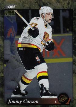 #572 Jimmy Carson  - Vancouver Canucks - 1993-94 Score - Gold Rush Hockey