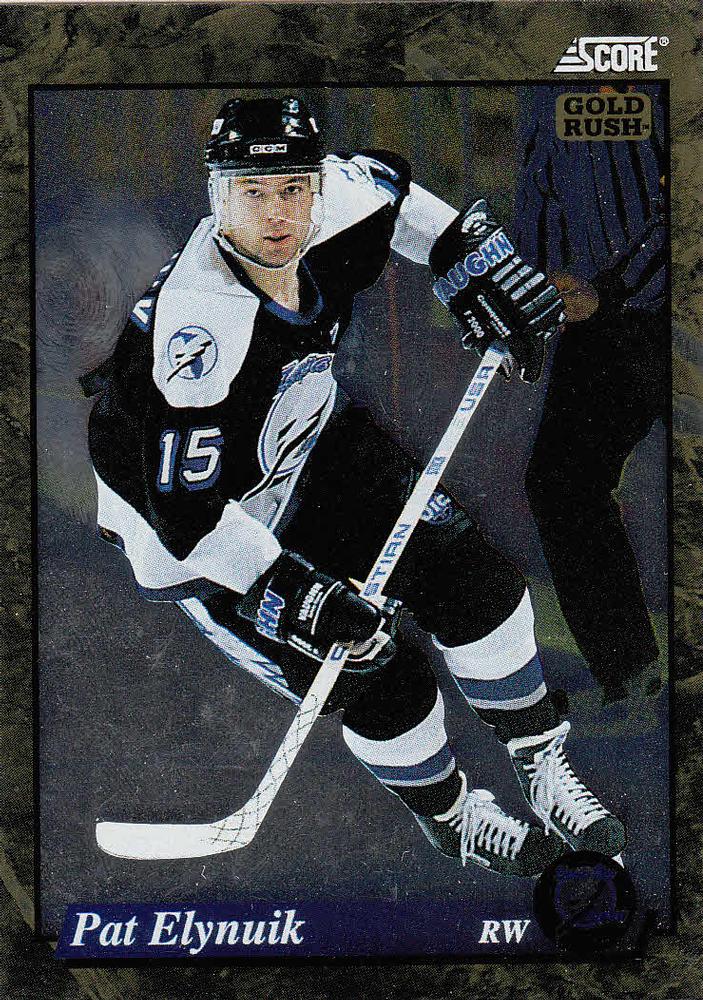 #580 Pat Elynuik  - Tampa Bay Lightning - 1993-94 Score - Gold Rush Hockey