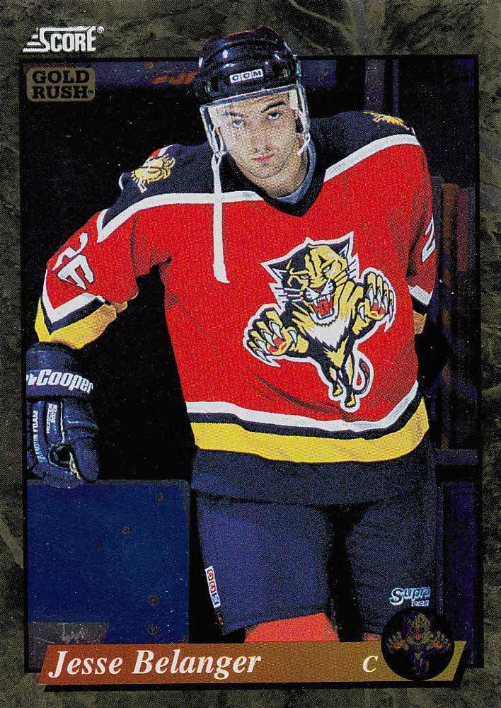 #585 Jesse Belanger  - Florida Panthers - 1993-94 Score - Gold Rush Hockey