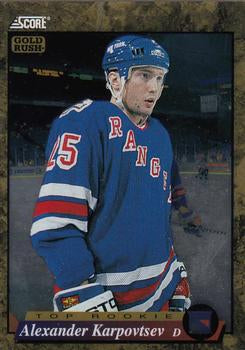 #591 Alexander Karpovtsev  - New York Rangers - 1993-94 Score - Gold Rush Hockey
