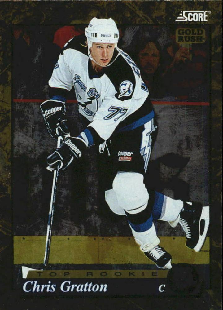 #596 Chris Gratton  - Tampa Bay Lightning - 1993-94 Score - Gold Rush Hockey