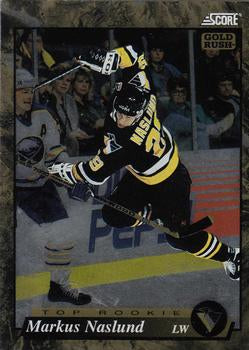 #597 Markus Naslund  - Pittsburgh Penguins - 1993-94 Score - Gold Rush Hockey