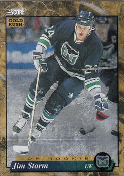 #610 Jim Storm  - Hartford Whalers - 1993-94 Score - Gold Rush Hockey