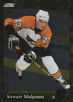 #612 Stewart Malgunas  - Philadelphia Flyers - 1993-94 Score - Gold Rush Hockey