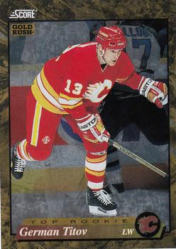#614 German Titov  - Calgary Flames - 1993-94 Score - Gold Rush Hockey
