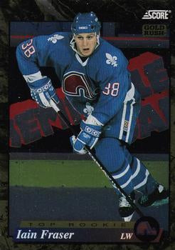 #625 Iain Fraser  - Quebec Nordiques - 1993-94 Score - Gold Rush Hockey