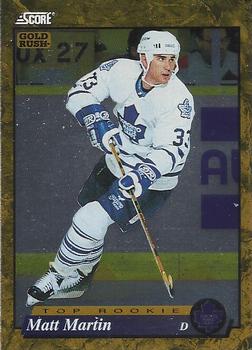 #635 Matt Martin  - Toronto Maple Leafs - 1993-94 Score - Gold Rush Hockey