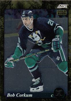 #637 Bob Corkum  - Anaheim Mighty Ducks - 1993-94 Score - Gold Rush Hockey