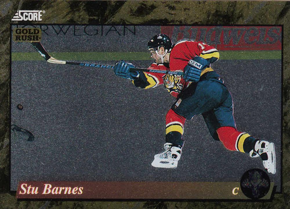 #644 Stu Barnes  - Florida Panthers - 1993-94 Score - Gold Rush Hockey