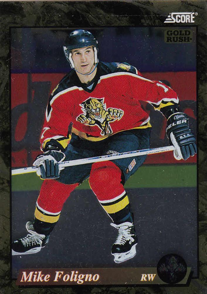 #647 Mike Foligno  - Florida Panthers - 1993-94 Score - Gold Rush Hockey